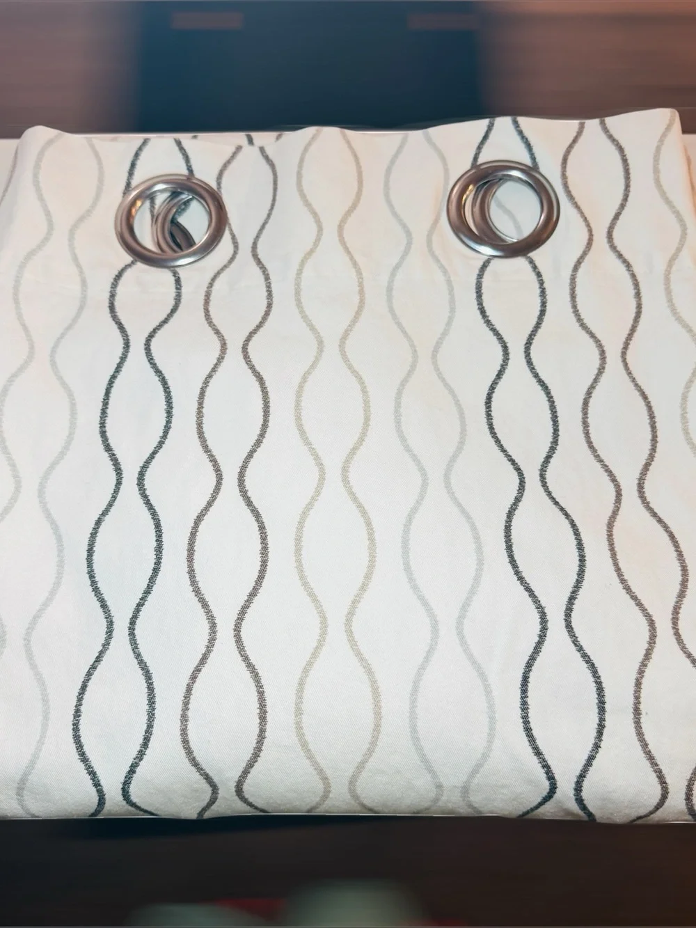 Ikea Henny Rand 2 Curtains 1 Pair 57x98 Geometric, Long